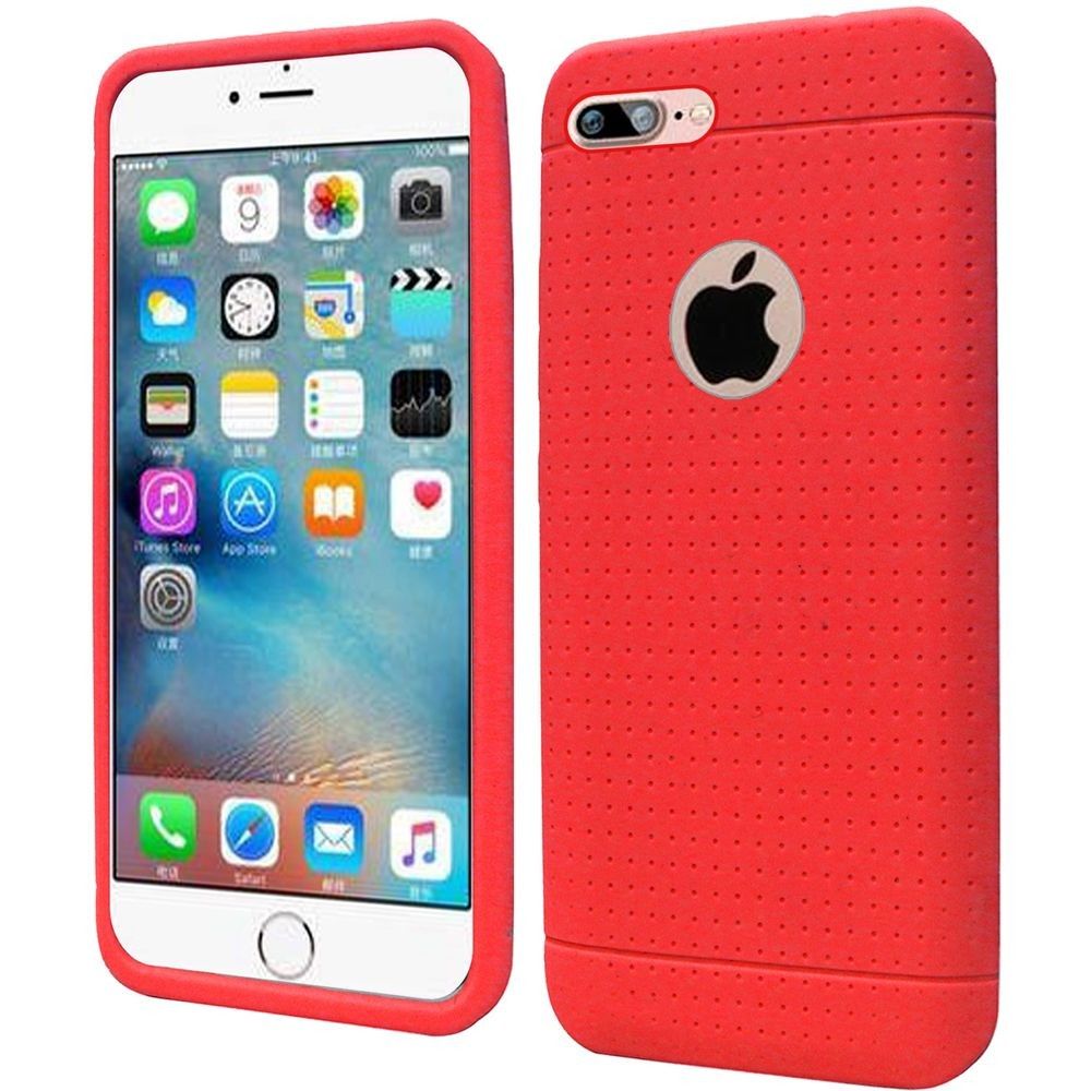 Apple iPhone 8 -  Silicone Case, Red