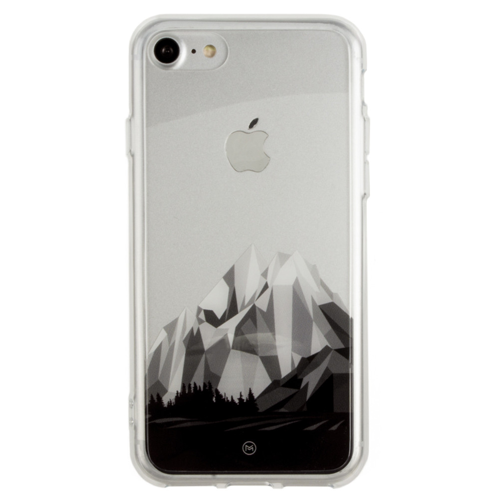 Apple iPhone 8 -  Ultra Clear Grayscale Glacier Slim Case, Clear/Gray