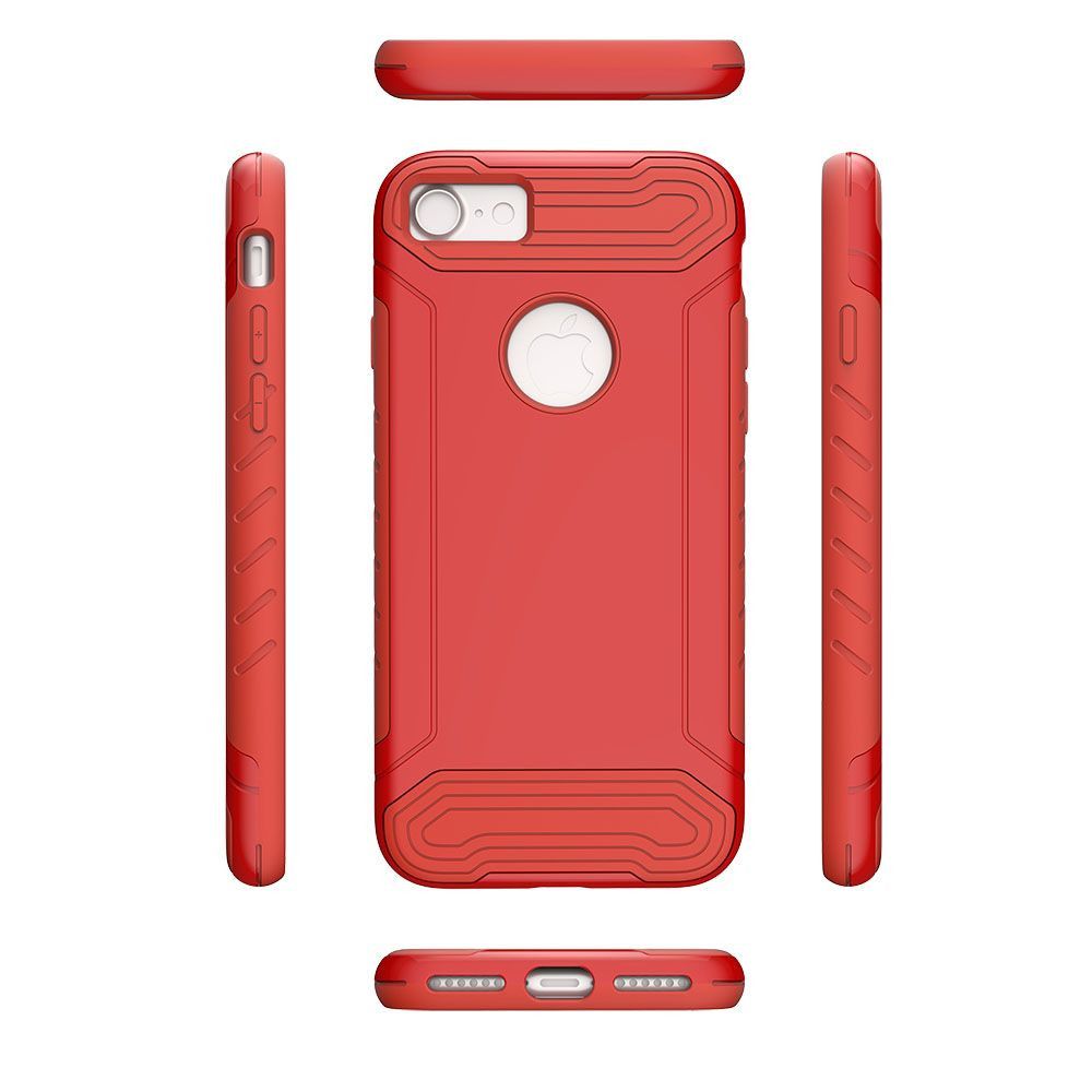 Apple iPhone 8 -  Quantum Dual Layer Rugged Case, Red