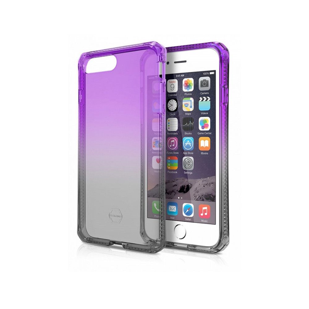 Apple iPhone 7 - Original ITSKINS Spectrum Ombre Phone Case, Purple/Black