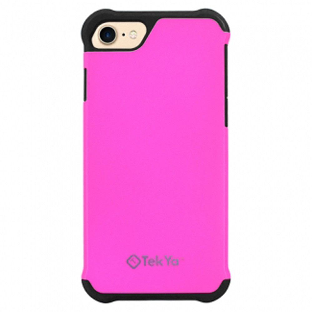 Apple iPhone 7 - TEKYA Anti-Shock with Silicone Inner Rugged Case, Pink/Black