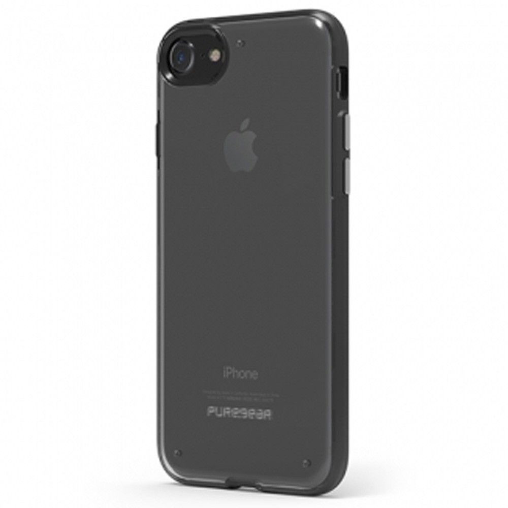 Apple iPhone 7 - Original PureGear Slim Shell Rugged Case, Clear/Black