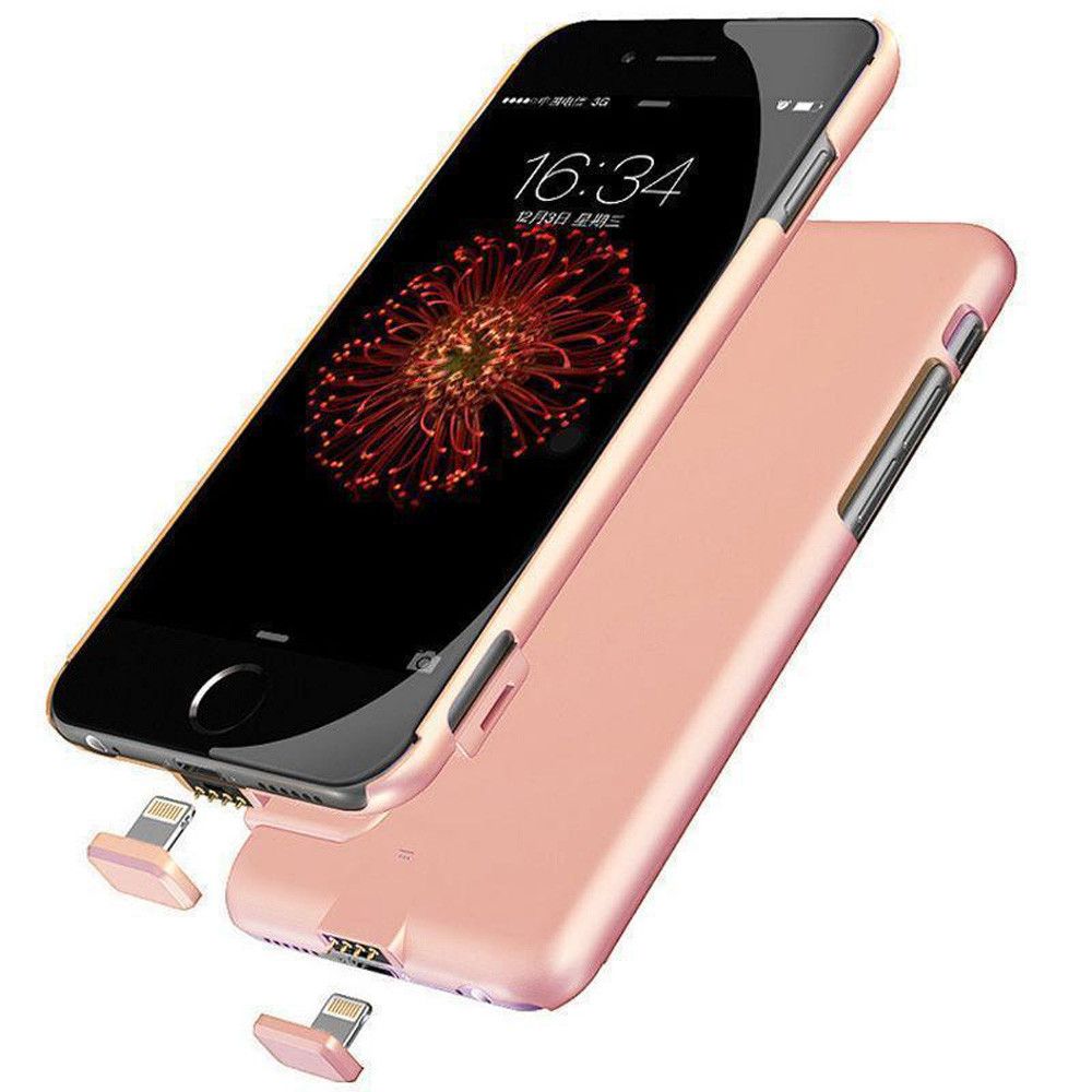 Apple iPhone 7 - Ultra Slim External Battery Backup Power Case 1500mah, Rose Gold