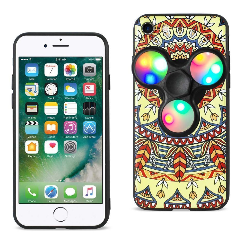 Apple iPhone 7 - Terre Design Phone Case with Fidget Spinner, Multi-Color