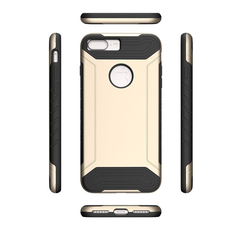Apple iPhone 7 Plus - Quantum Dual Layer Rugged Case, Gold/Black