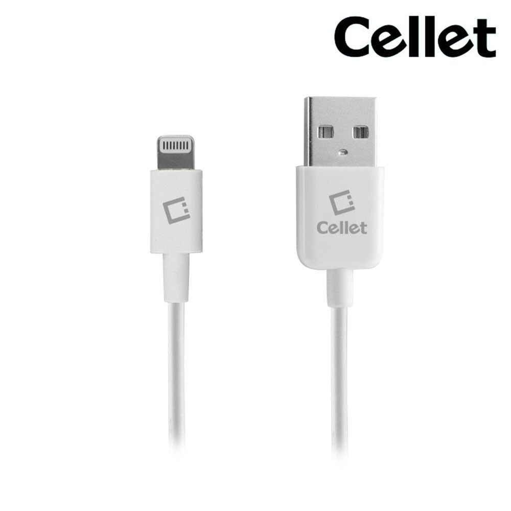 Apple iPhone 7 Plus -  4FT Cellet MFi Certified Lightning 8-Pin to USB Sync and Charge Cable, White
