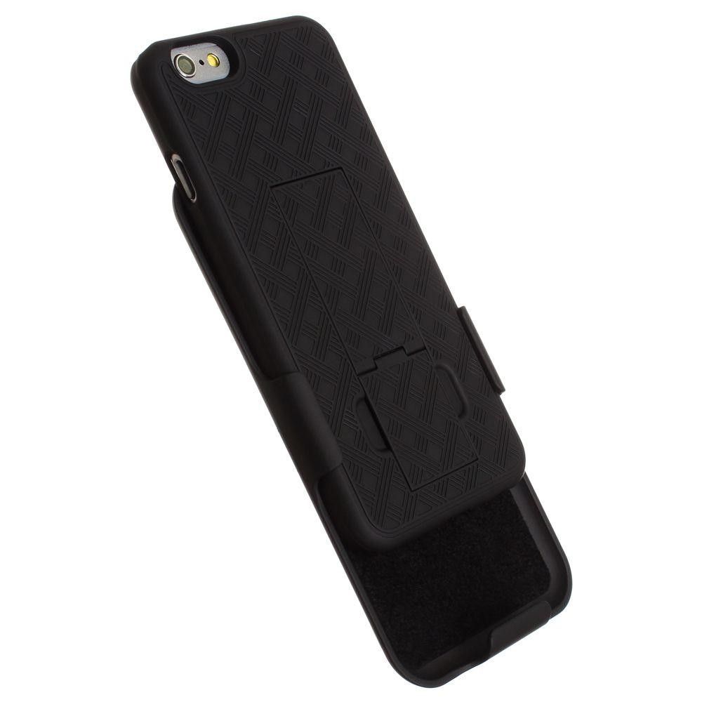 Apple iPhone 6/6s - Cellet Rugged Case with Belt Clip Holster, Black