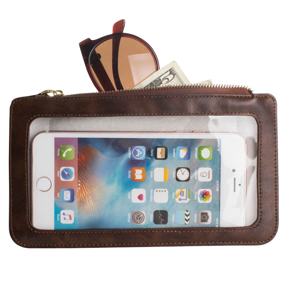 Apple iPhone 6 -  Full Screen View Wristlet with Complete Touch Control, Brown