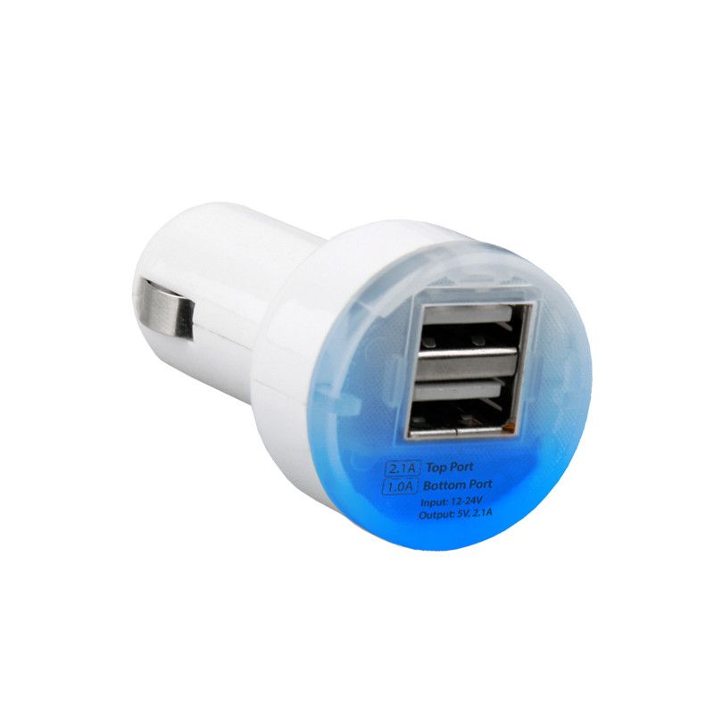Apple iPhone 6 -  Dual USB Port Universal 3 AMP Fast Charging Car Charger Adapter, White