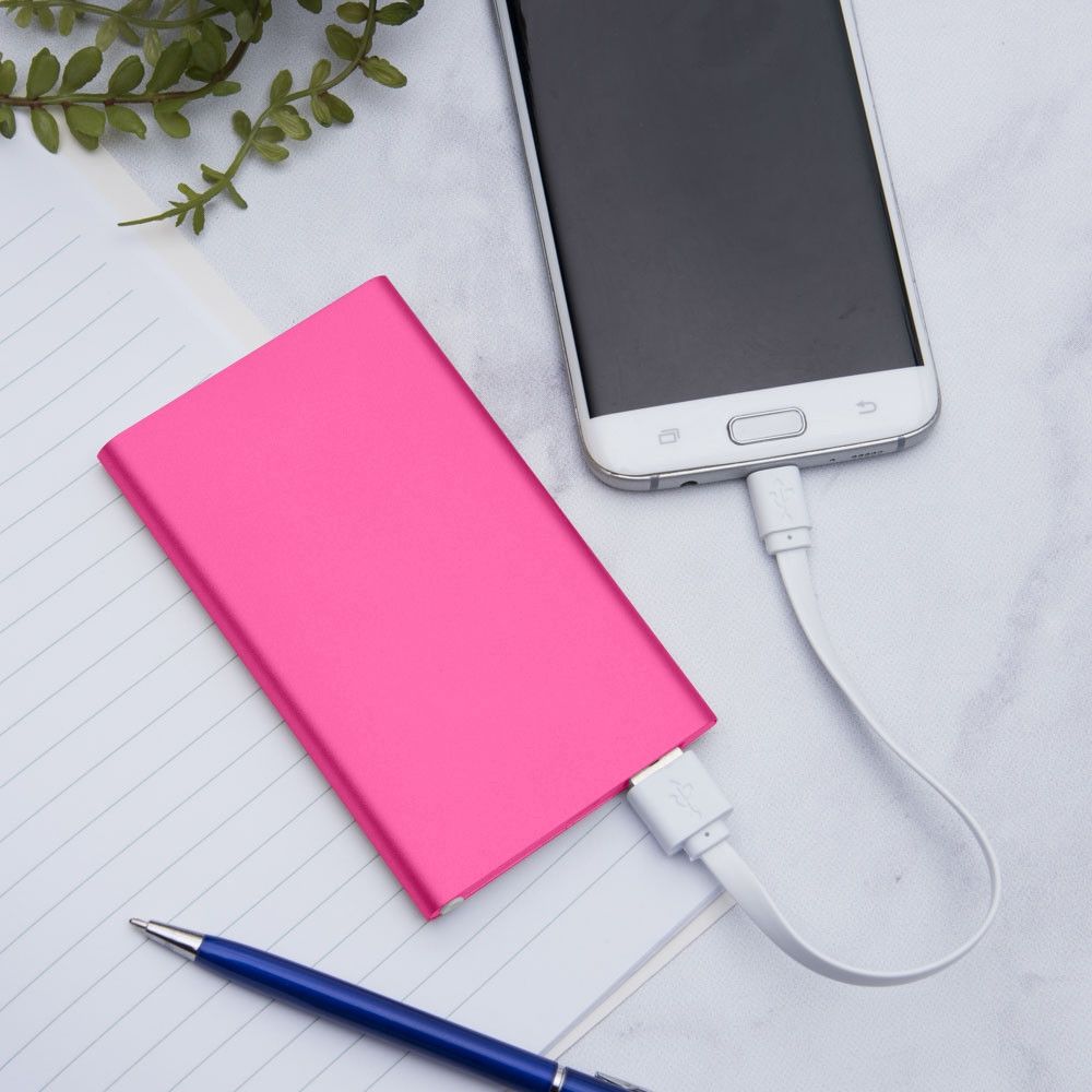 Apple iPhone 6 -  4000mAh Slim Portable Battery Charger/Power Bank, Hot Pink