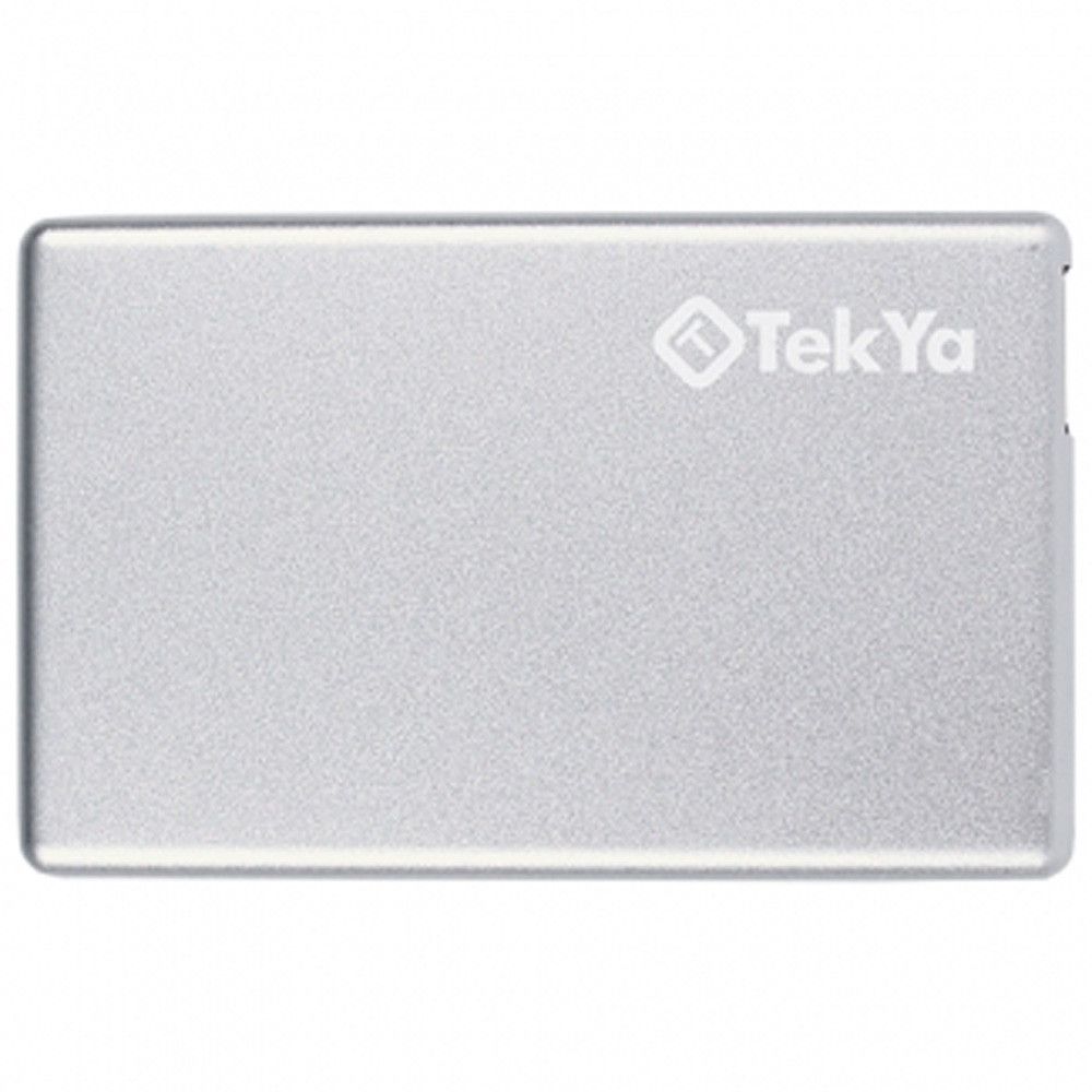 Apple iPhone X -  TEKYA Power Pocket Portable Battery Pack 2300 mAh, Silver
