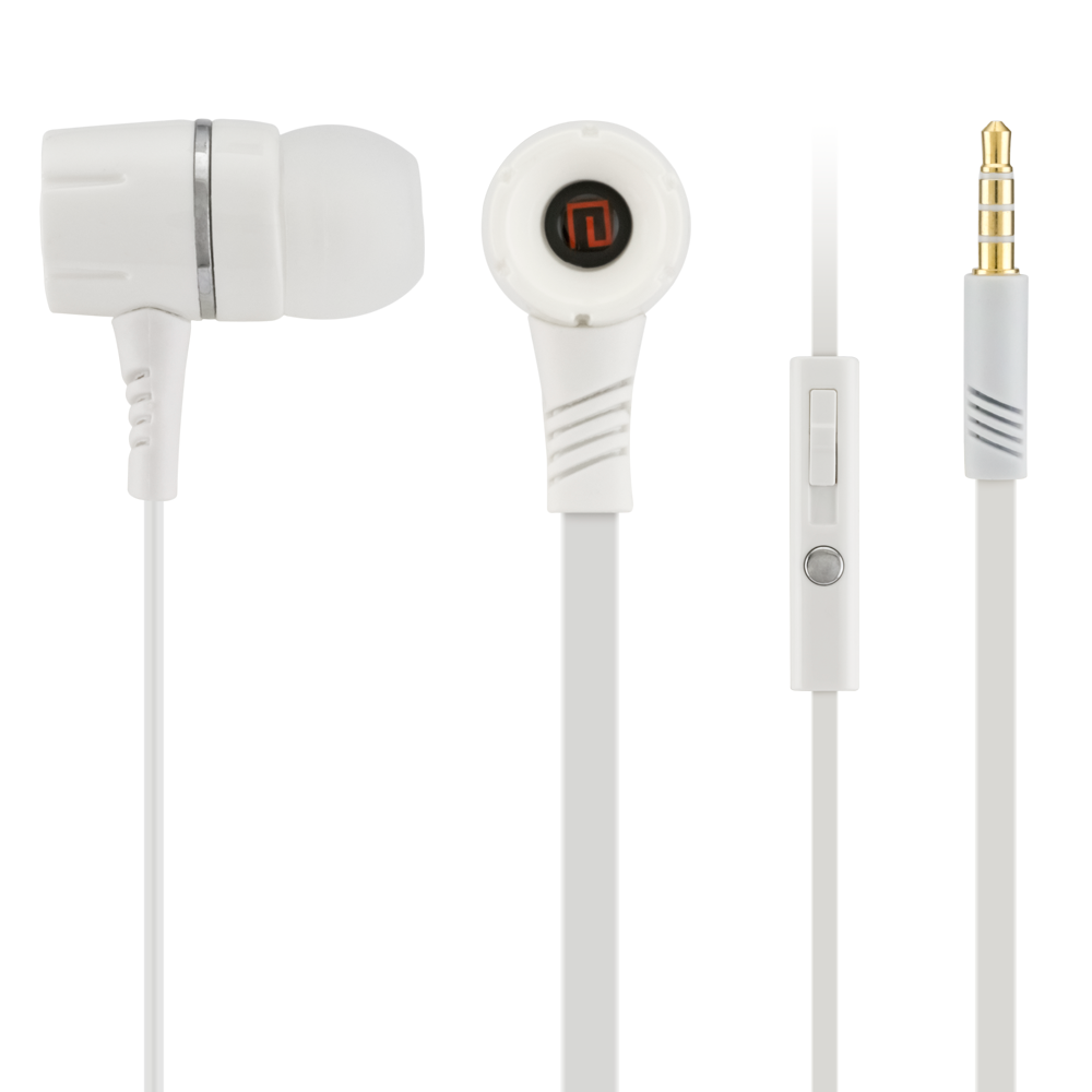 Apple iPhone 6 Plus -  Votec JV350 High Def Tangle-Free 3.5mm Stereo Headset w/Microphone, White